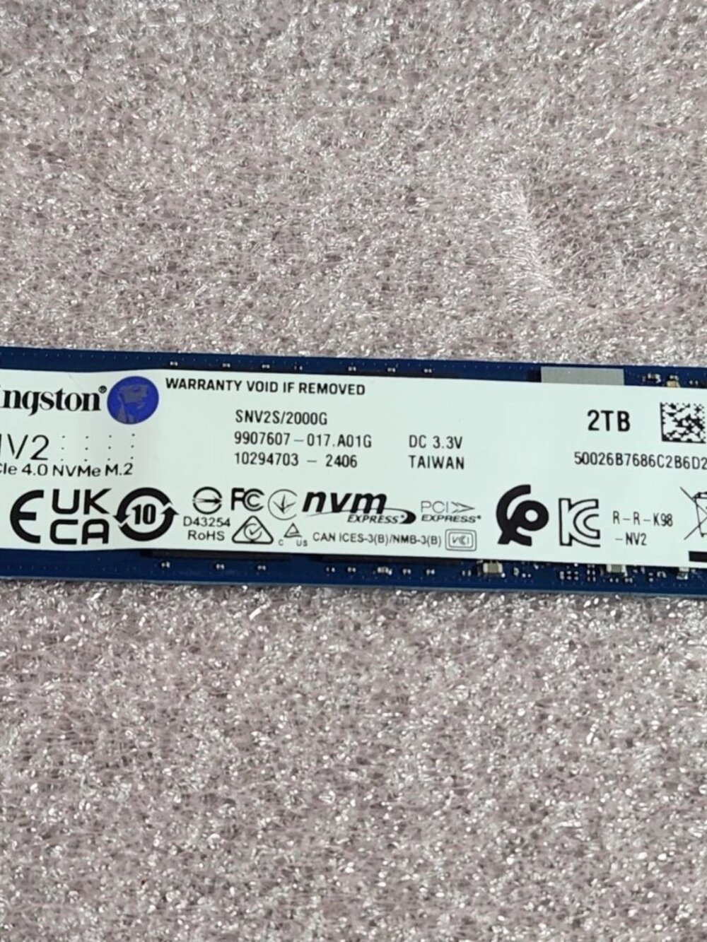 KINGSTON NV2 2TB M.2 2280 NVME INTERNAL SSD SOLID STATE DRIVE | SNV2S/2000G